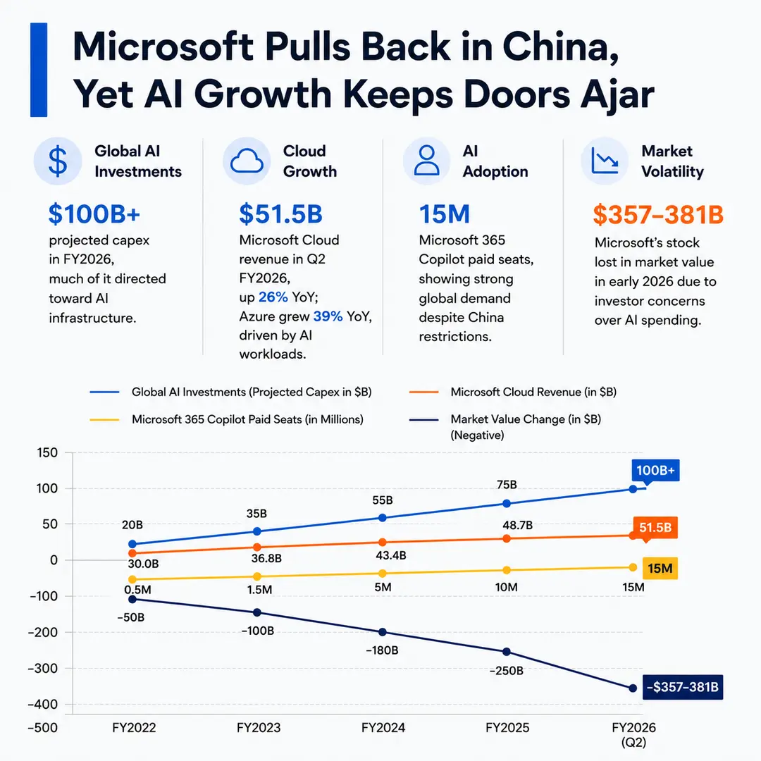 Microsoft Pulls Back in China