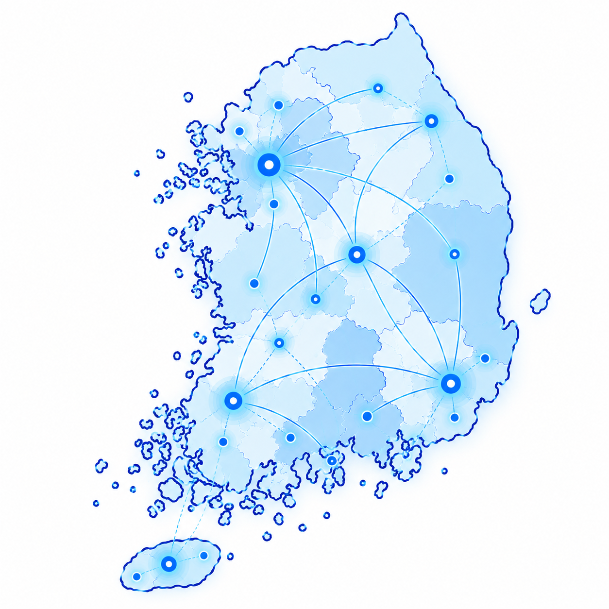 Map of South Korea